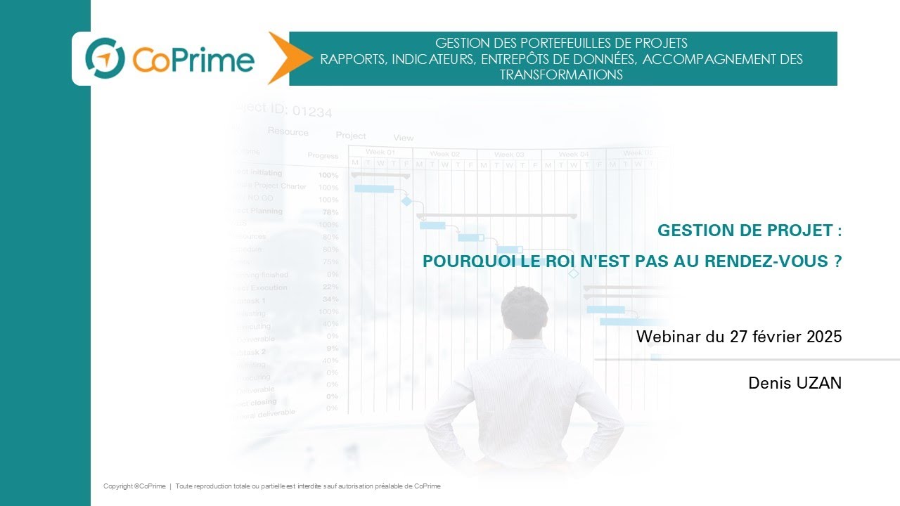 Webinaire « Gestion de Projet : pourquoi le ROI n'est pas au rendez-vous ? ».