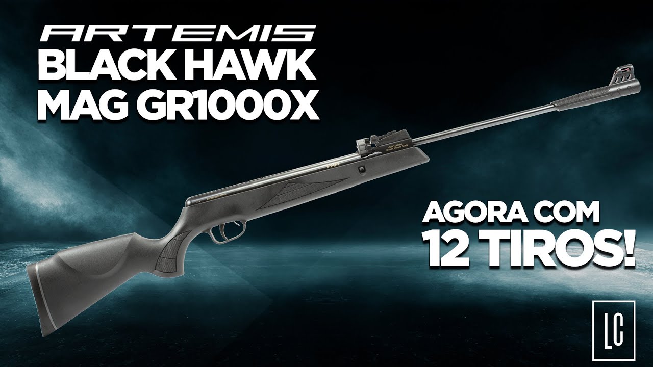 Artemis Black Hawk Com 12 TIROS! 💥 Black Hawk MAG GR1000X Gas Ram 70Kg 5.5mm