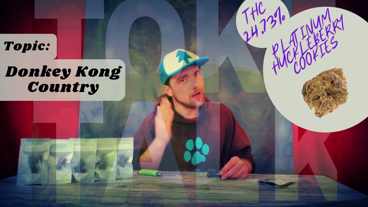 Platinum Huckleberry Cookies strain review while playing Donkey Kong Country