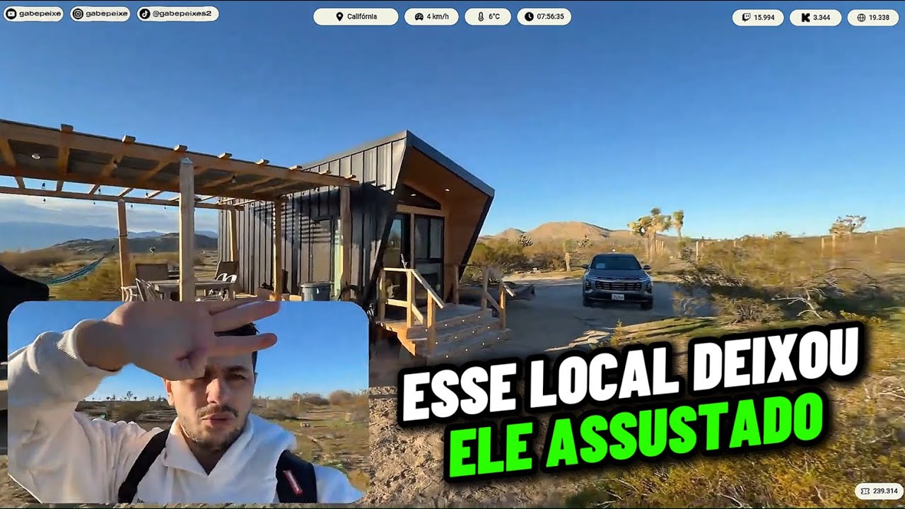 GABE MOSTROU O LOCAL QUE DEIXOU ELE ASSUSTADO DE MADRUGADA