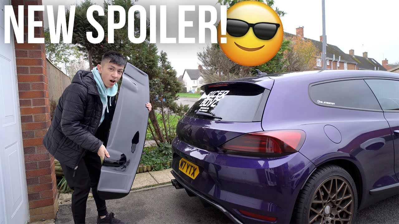 INSTALLING CRAZY SPOILER TO MY SCIROCCO! 🤩