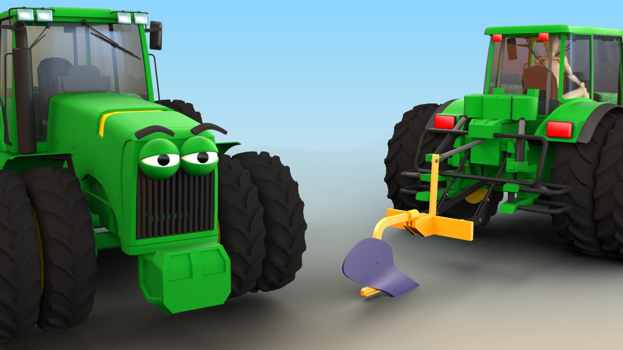 VIDS for KIDS in 3d (HD) - Tractor John Deere for at Work, Learn about Farming  - AApV