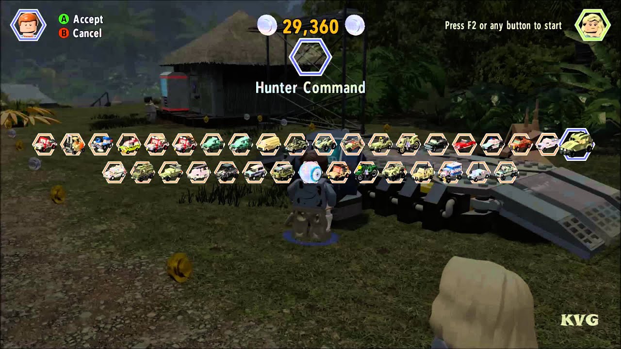 LEGO Jurassic World - All Vehicles Unlocked (Complete Grid | List) (PC HD) [1080p]