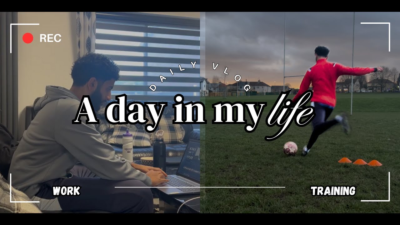 Day In The Life Of A Footballer | Balancing Uni Work & Training