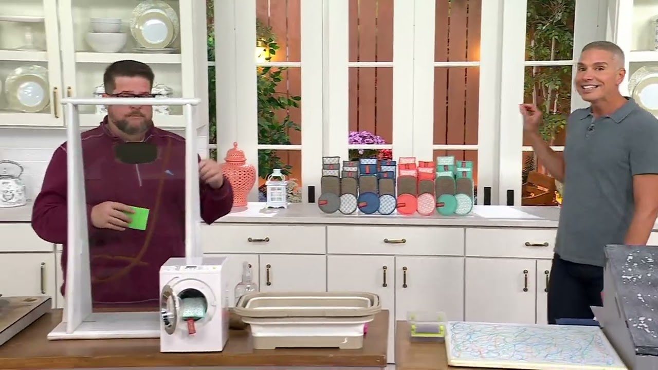 CAMPANELLI Microfiber & Diamondfiber Washable 10pc Sponge Set on QVC