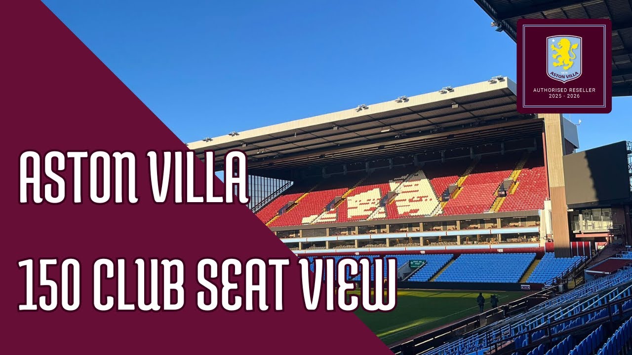 Aston Villa Hospitality - Seat View in 150 Club