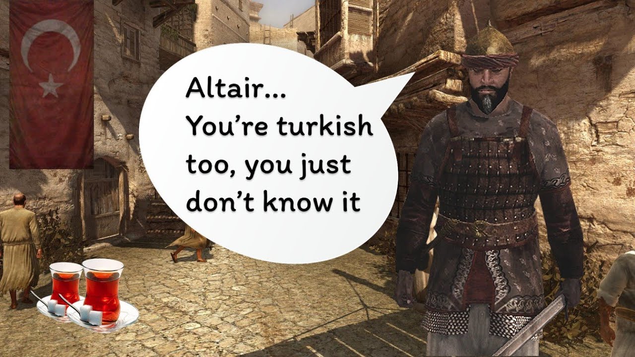 What are guards saying in turkish in Assassin's Creed 1?
