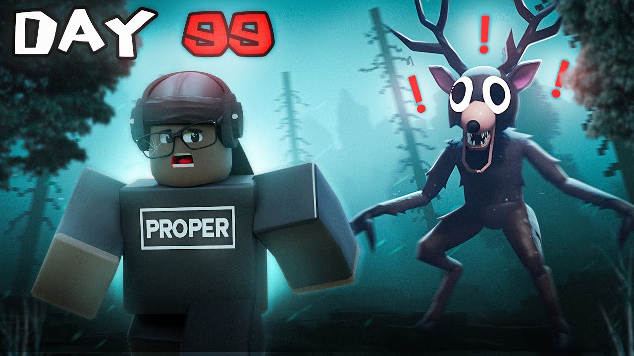 NOOB tries to SURVIVE 99 Nights in the Forest