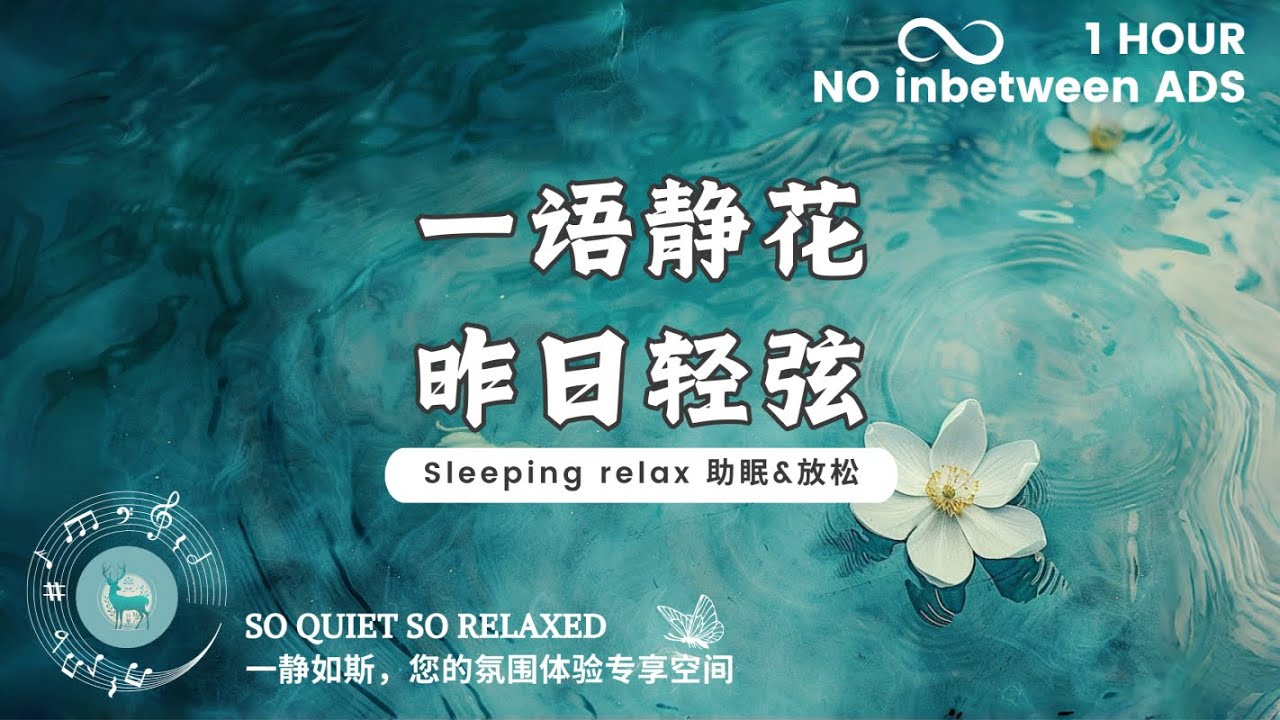 【助眠&放松 Sleeping relax】一语静花，昨日轻弦。（适合入睡，沉静，阅读 suit for sleeping, calming, reading.）