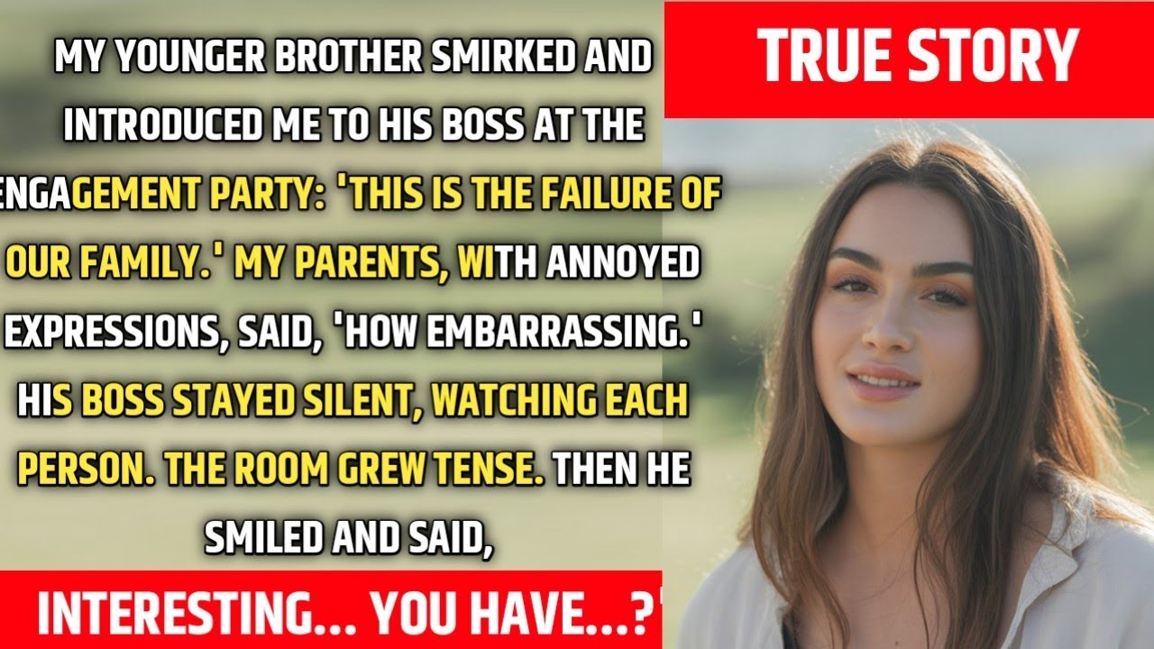 My Brother Smirked and Introduced Me to His Boss as 