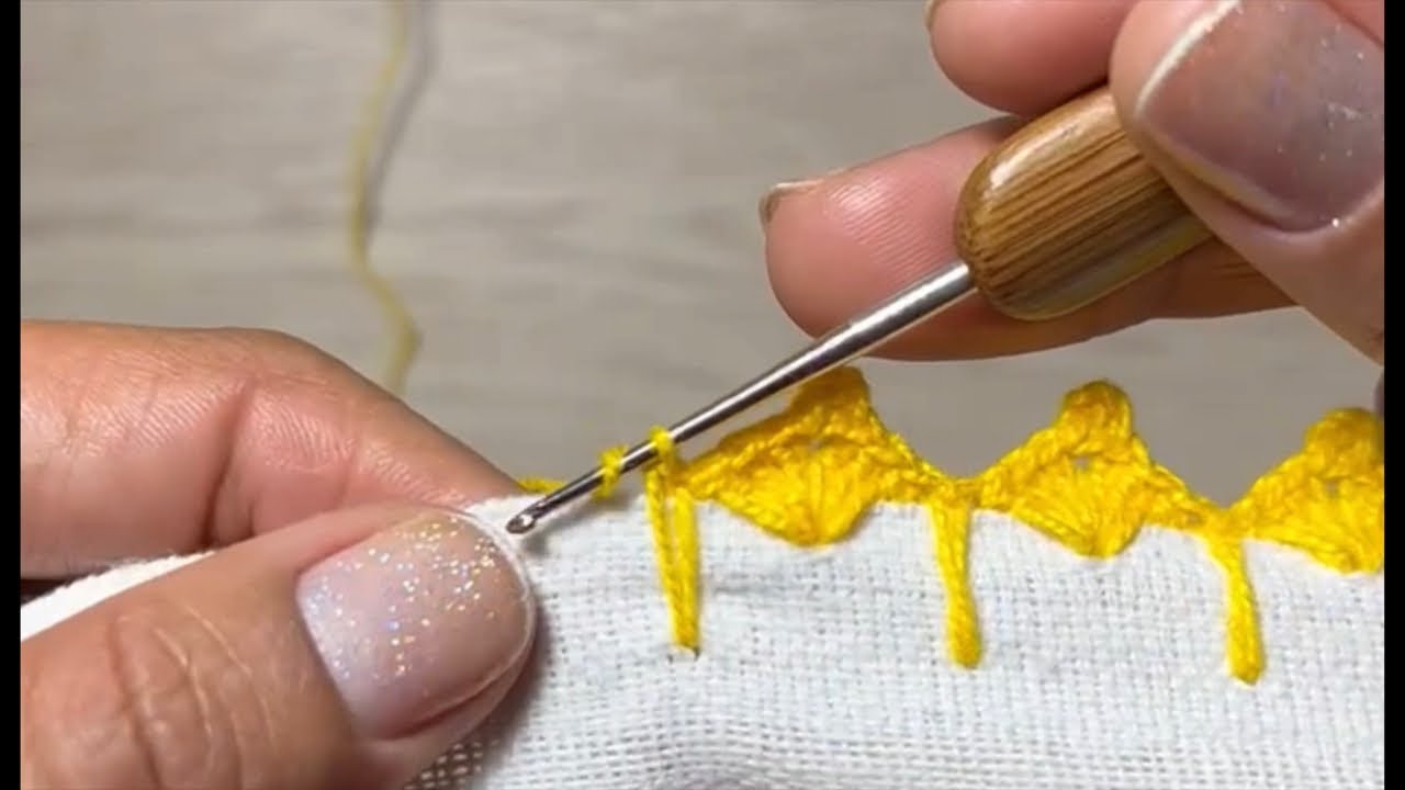 Barradinho sem fazer caseados antes! Vem ver! #crochêfacil #crochettutorial