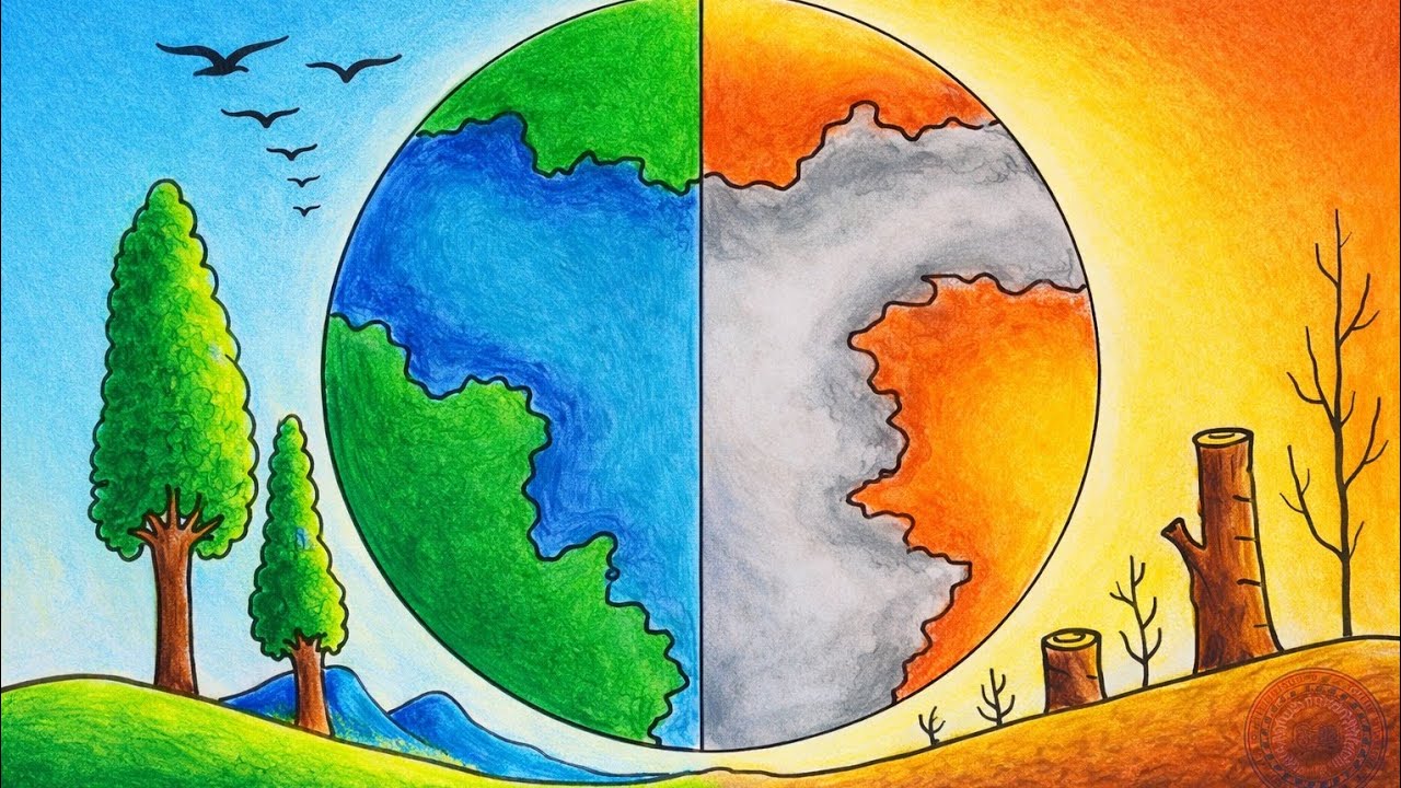 One Earth, Two Futures 🌍 | Choose Green 🌱 or Face Fire 🔥 | Save Nature Save Life