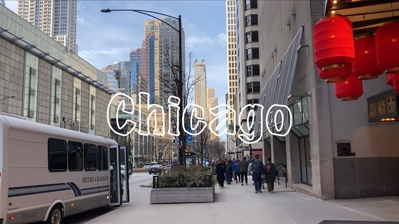 Walking Chicago Magnificent Mile March 2025