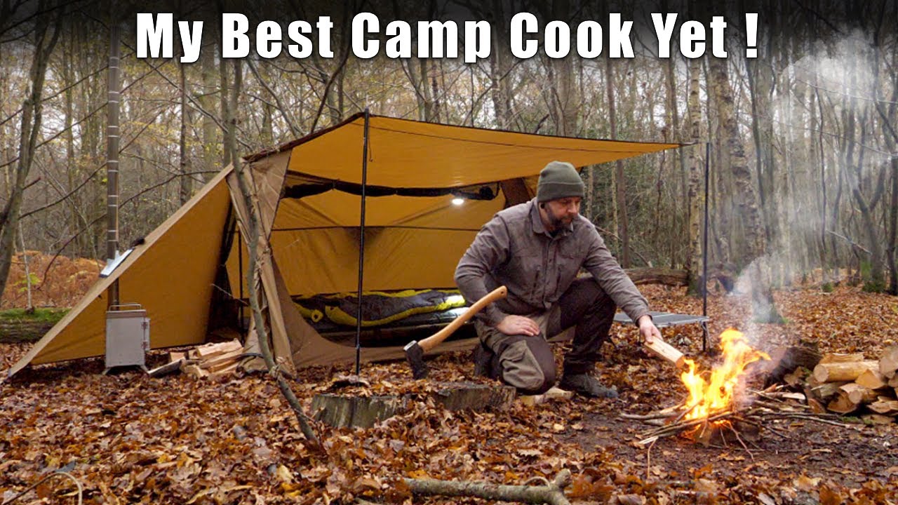 Solo Hot Tent Camp - Dutch Oven Beef Wellington