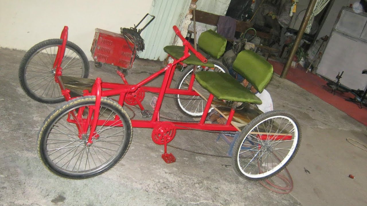 como hacer una cuatriciclo a pedal
