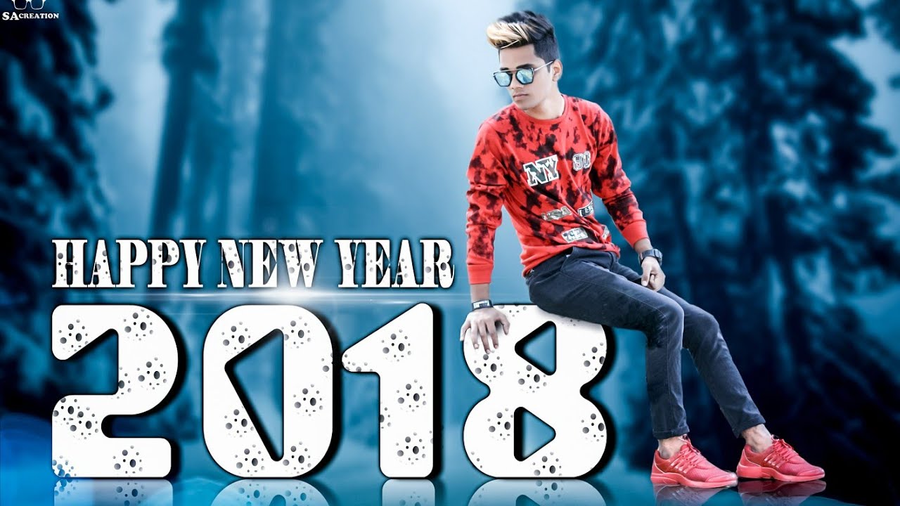 Happy New Year 2018 || Picsart Photo Editing tutorial || Manipulation Editing