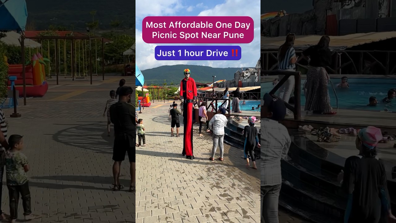 One Day Picnic Spot Near Pune #pune #trending #love #trip #shortsfeed #shorts #kids #waterpark