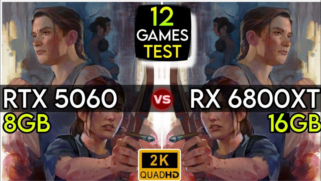 RTX 5060 vs RX 6800 XT - Test In 12 Games - Amazing Comparison !