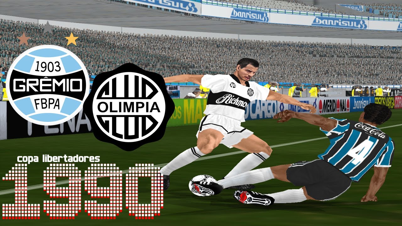 PES6: GRÊMIO x OLIMPIA - COPA LIBERTADORES 1990