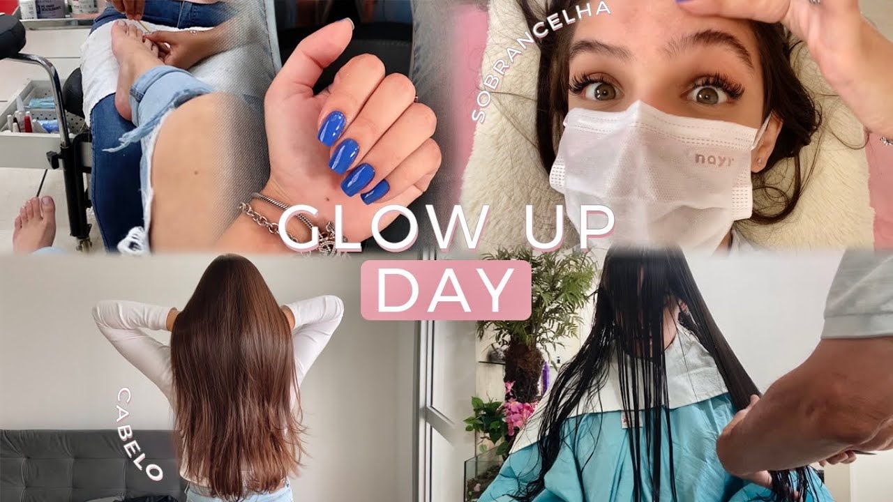 GLOW UP DAY | cabelo, unhas, cílios, sobrancelha, cuidados com a pele…