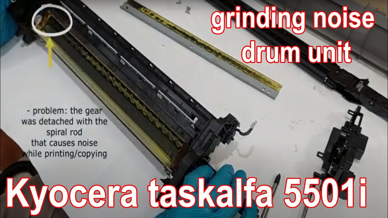 Drum Unit Grinding Noise during Printing |  Kyocera Taskalfa 3501i 4501i 5501i | New Drum Unit