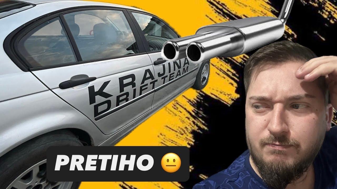 NOVI AUSPUH NA MOM DRIFT BMW E46… ali je pretiho
