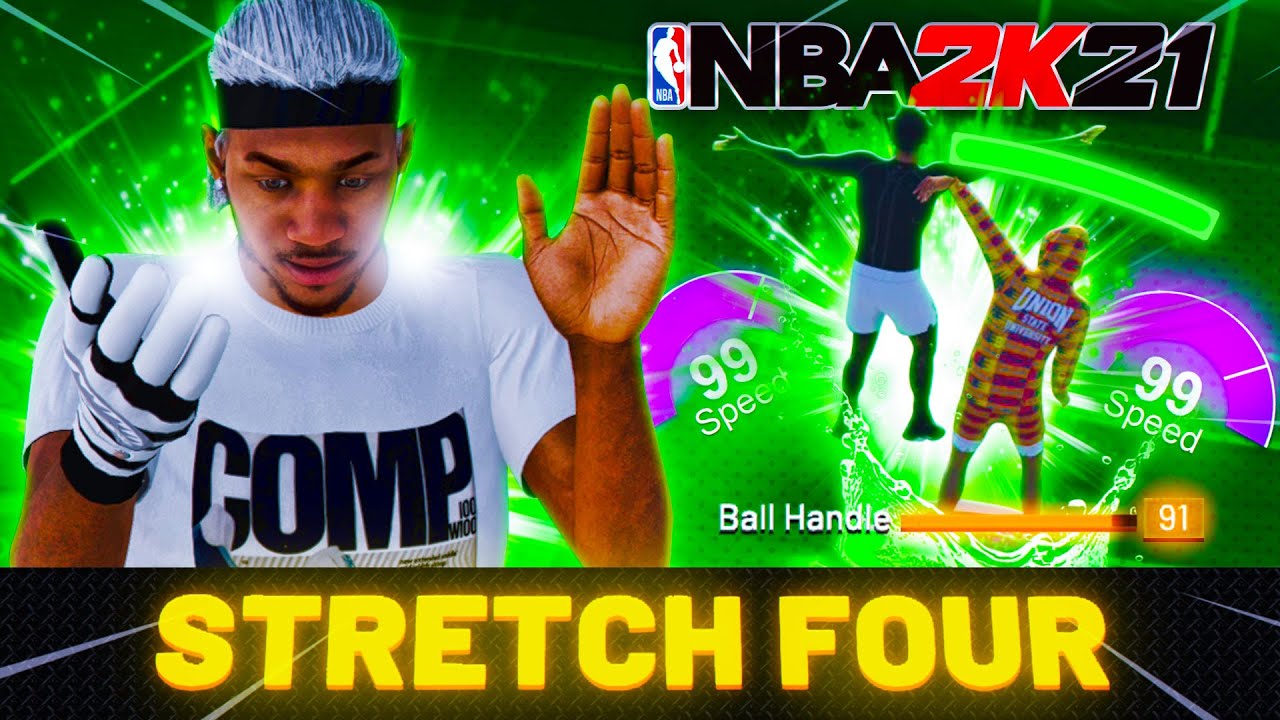 My NEW SPEEDBOOSTING STRETCH FOUR BUILD is GAMEBREAKING on NBA 2K21...
