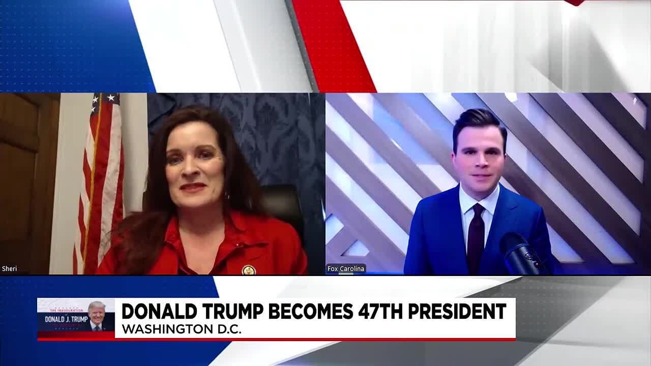 Congresswoman Sheri Biggs talks about President Trump