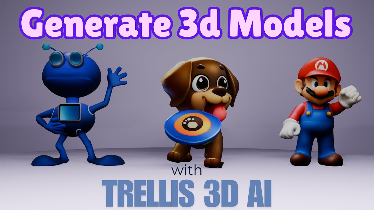 Did You Know Trellis 3D AI Works on Your Smartphone?!! #3d #GenerativeAi