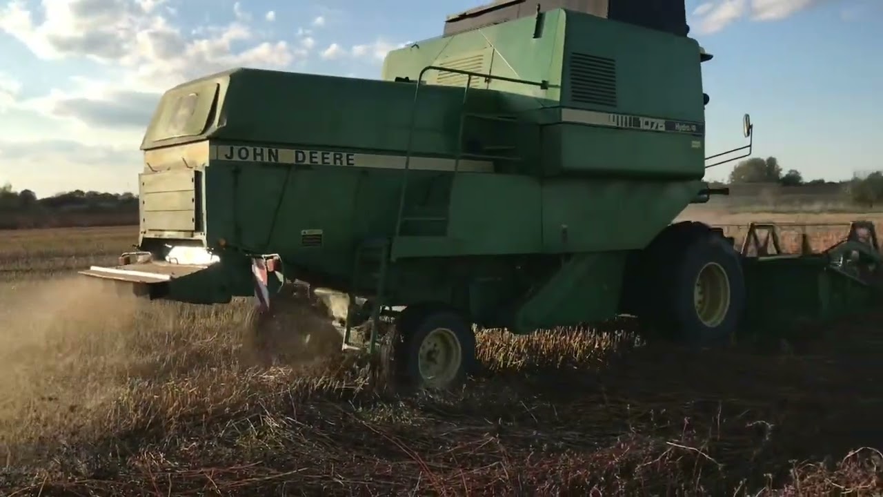Гречка Гренбі, збір урожаю після сидерації. John Deere 1075