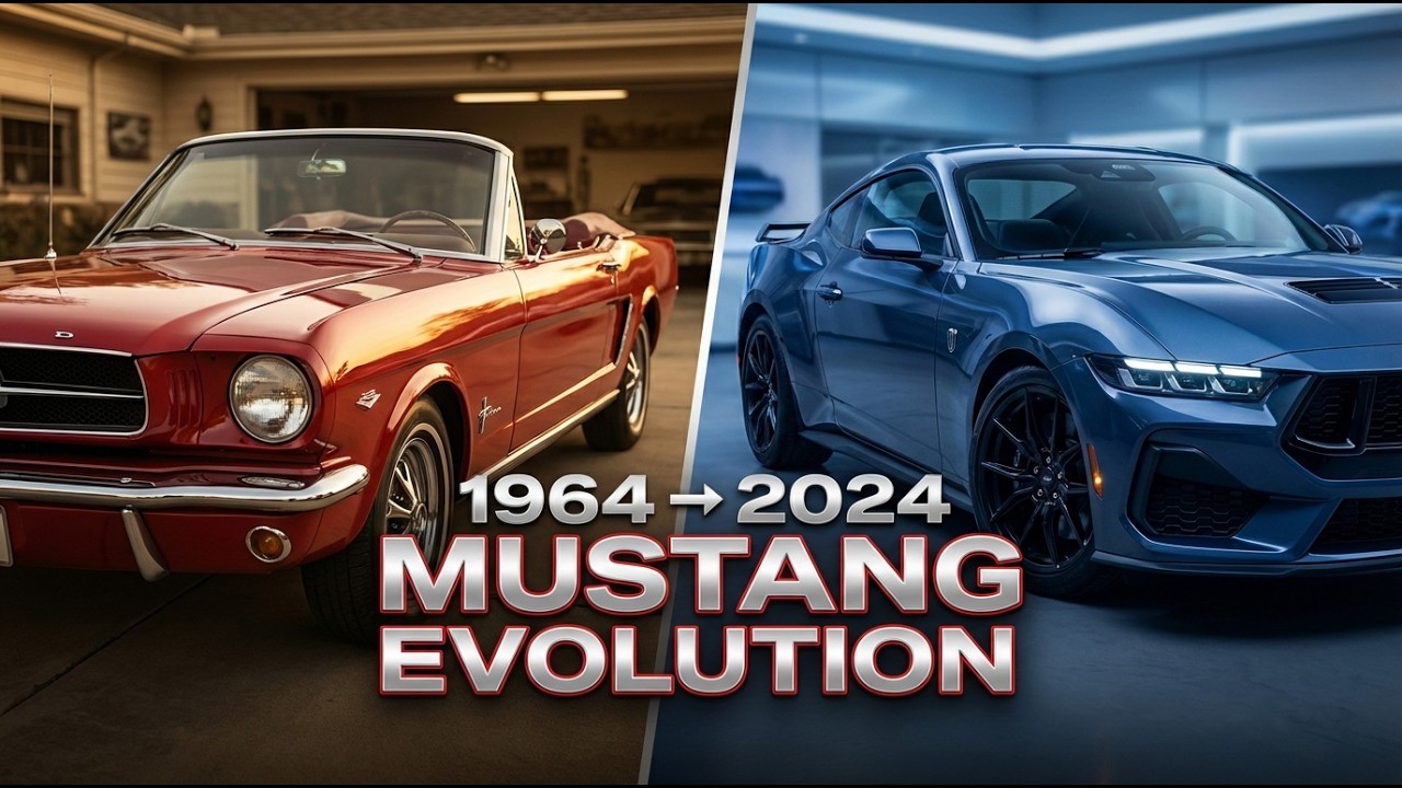 Ford Mustang Evolution (1964–2024) — 60 Years of American Muscle in One Video