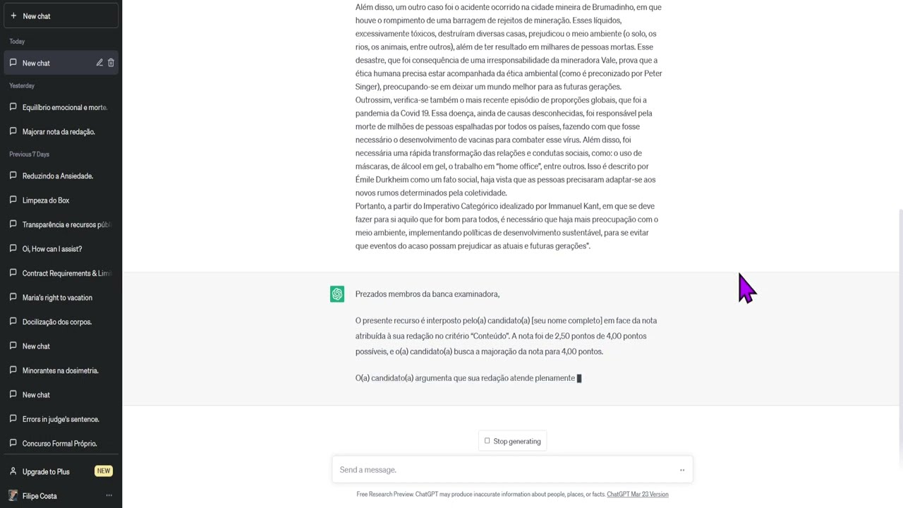 Como elaborar RECURSO DE GRAÇA para Prova Discursiva (Redação) em Concurso Público usando o ChatGPT