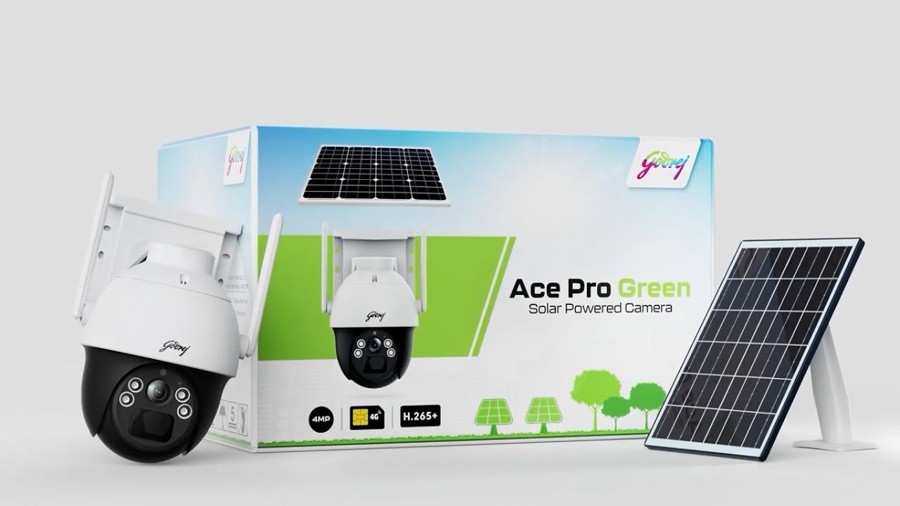 Godrej Ace Pro Green Camera DIY Installation | Solar cctv camera