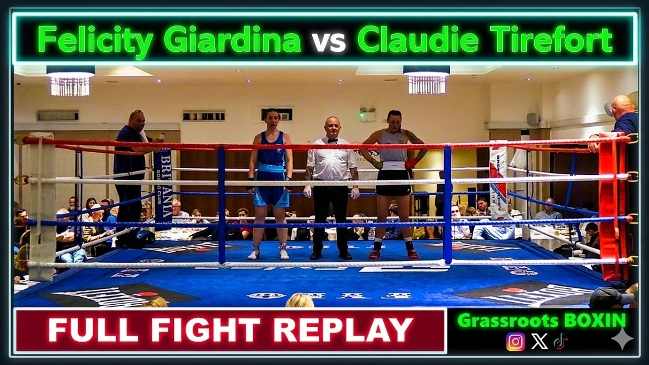 Felicity Giardina vs Claudie Tirefort - FULL FIGHT - Britania Boxing Club Dinner Show (07/03/26)