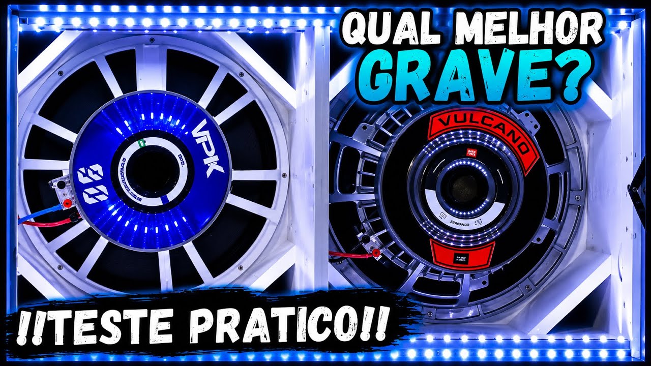 VPK 90 VS VULCANO 3.8 QUAL MELHOR GRAVE?? TESTE PRATICO