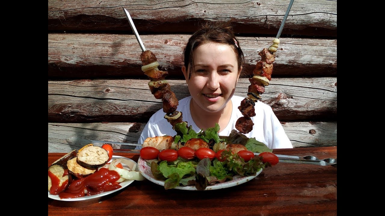 ШАШЛЫК СВИНИНА КУРИЦА | PORK CHICKEN BARBECUE  |Eeating show | 먹방 [ Eng Sub]