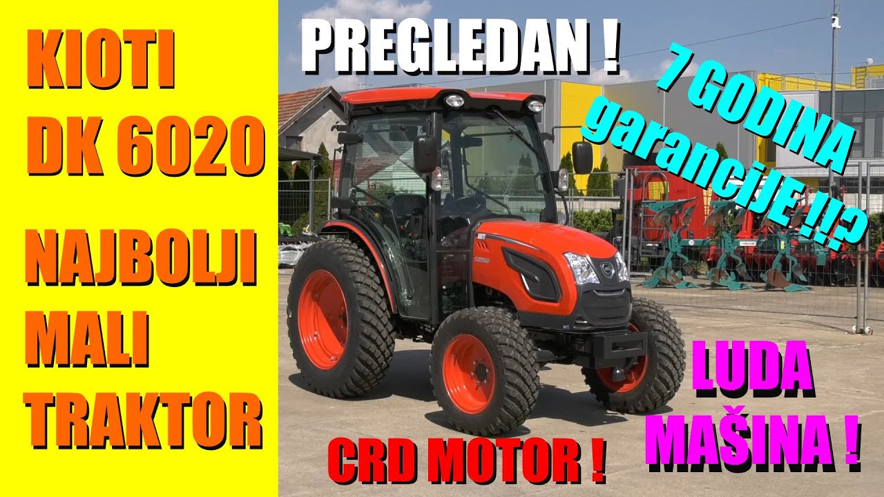 SAVRŠENI TRAKTOR ZA SVE! KIOTI DK 6020 -TOTALNO MODERAN -CRD motor - TO je mašina KOJA TREBA SVAKOM