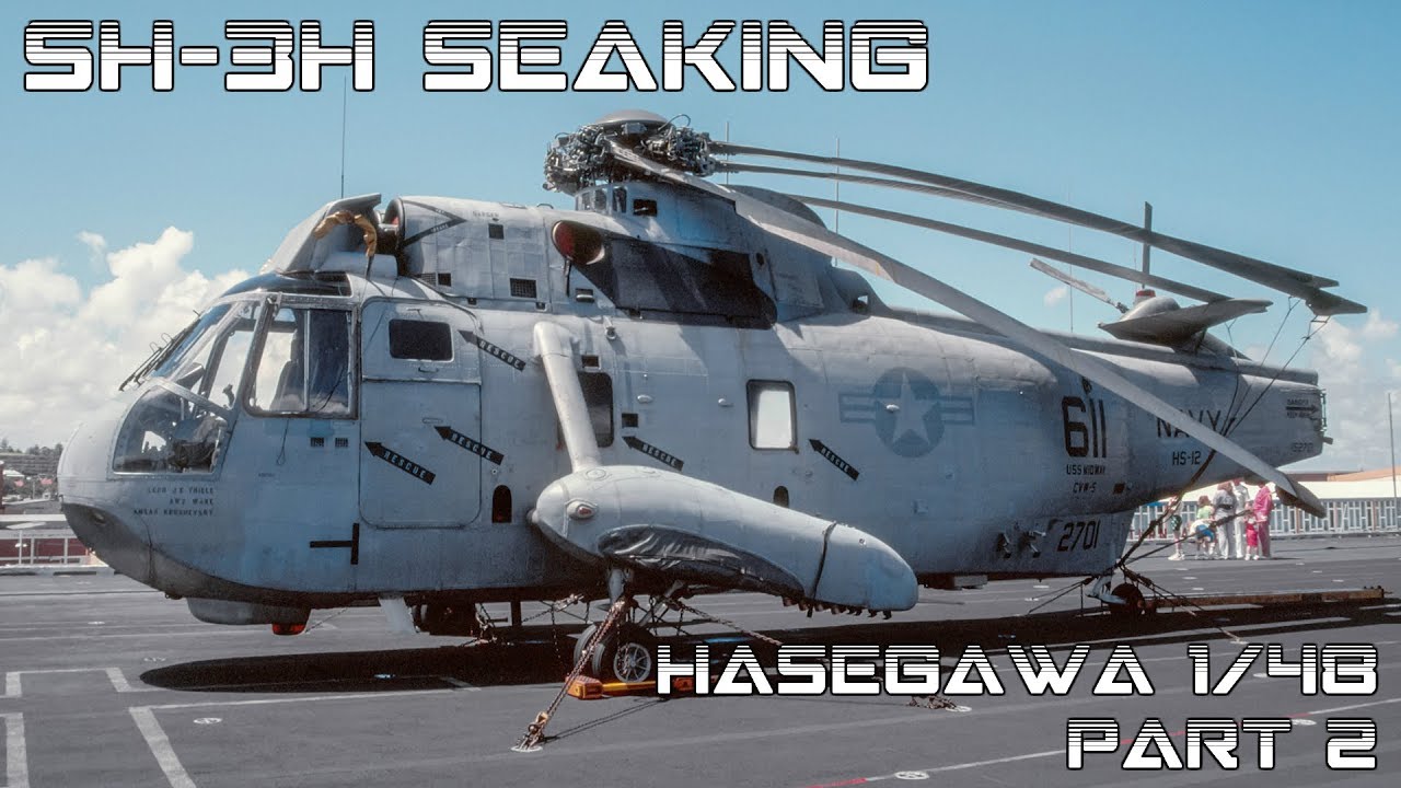 Step by Step Hasegawa 1/48 SH-3H Seaking Part 2 (cockpit, assembly)