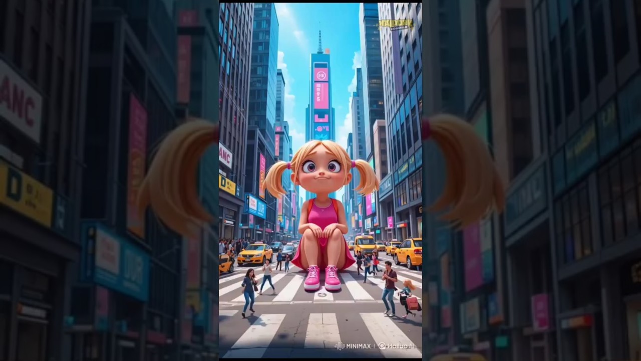 Giant girl thinks the city is her toy set&hellip; CHAOS begins!