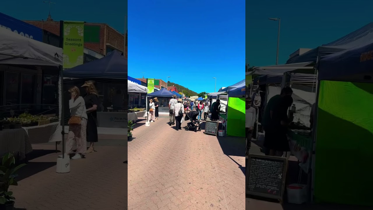 Community Market New Norfolk, Tasmania.  #mona #shorts #hobart #australia #travel #tasmania