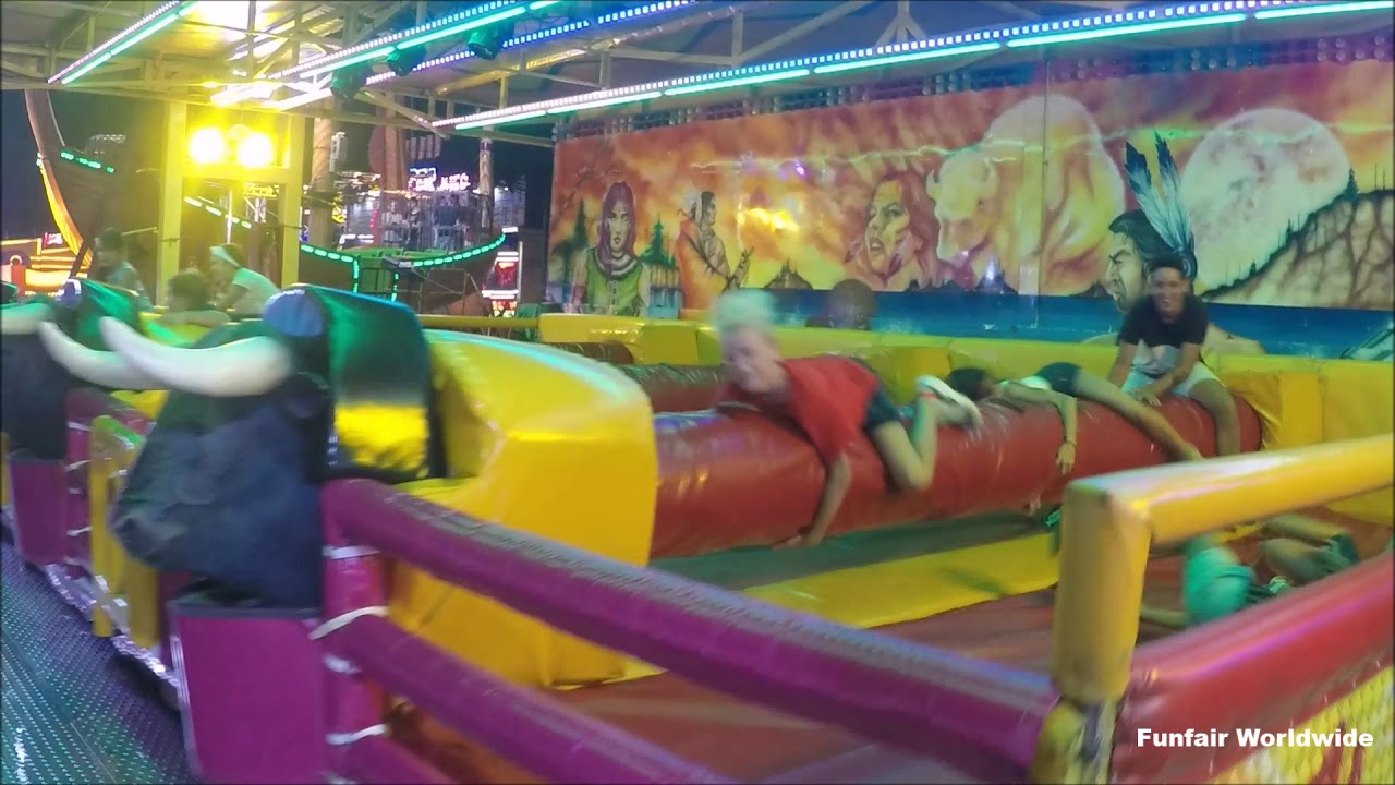 BUFALO LOCO: Thrilling Toro Ride at Feria de Málaga 2017 🇪🇸