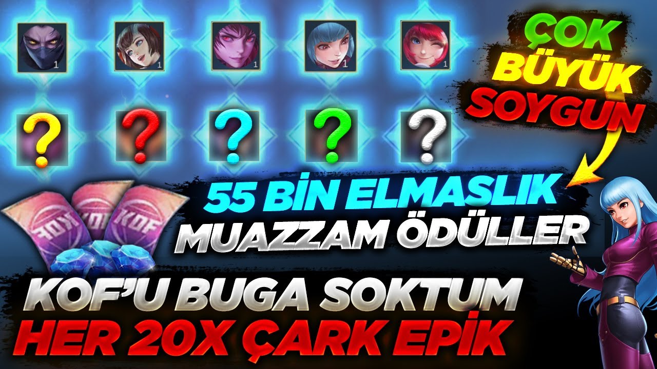 Her 20X Çevirme Çark Epik | KOF'U BUGA SOKTUM | 55 Bin Elmaslık Ödüller | Mobile Legends
