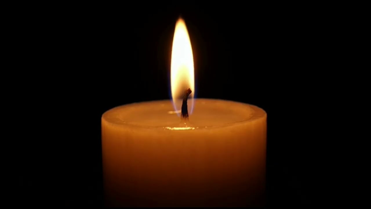 Burning Candle ASMR 🔥 | Single Flame • No Talking • 8 Hours