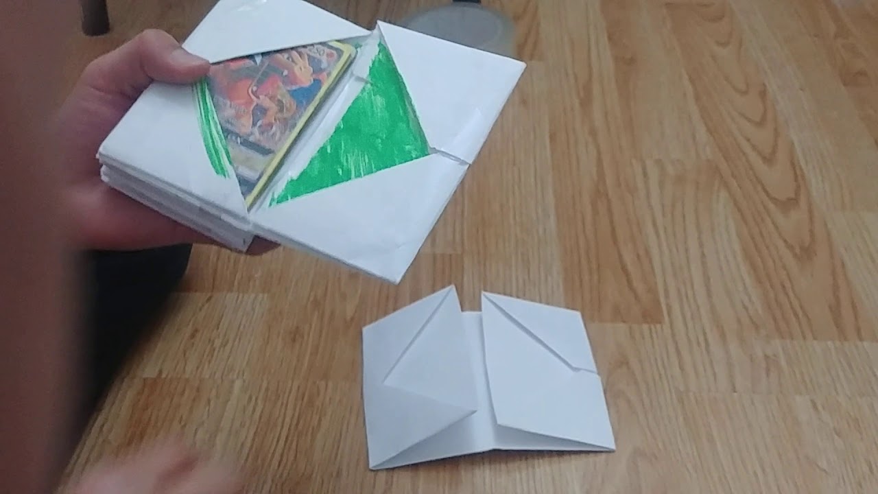 Comment faire une pochette de cartes POKEMON facile