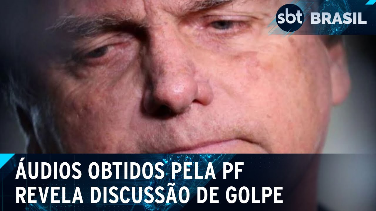 Decreto de golpe foi despachado com Bolsonaro, diz general em áudio | SBT Brasil (24/02/25)