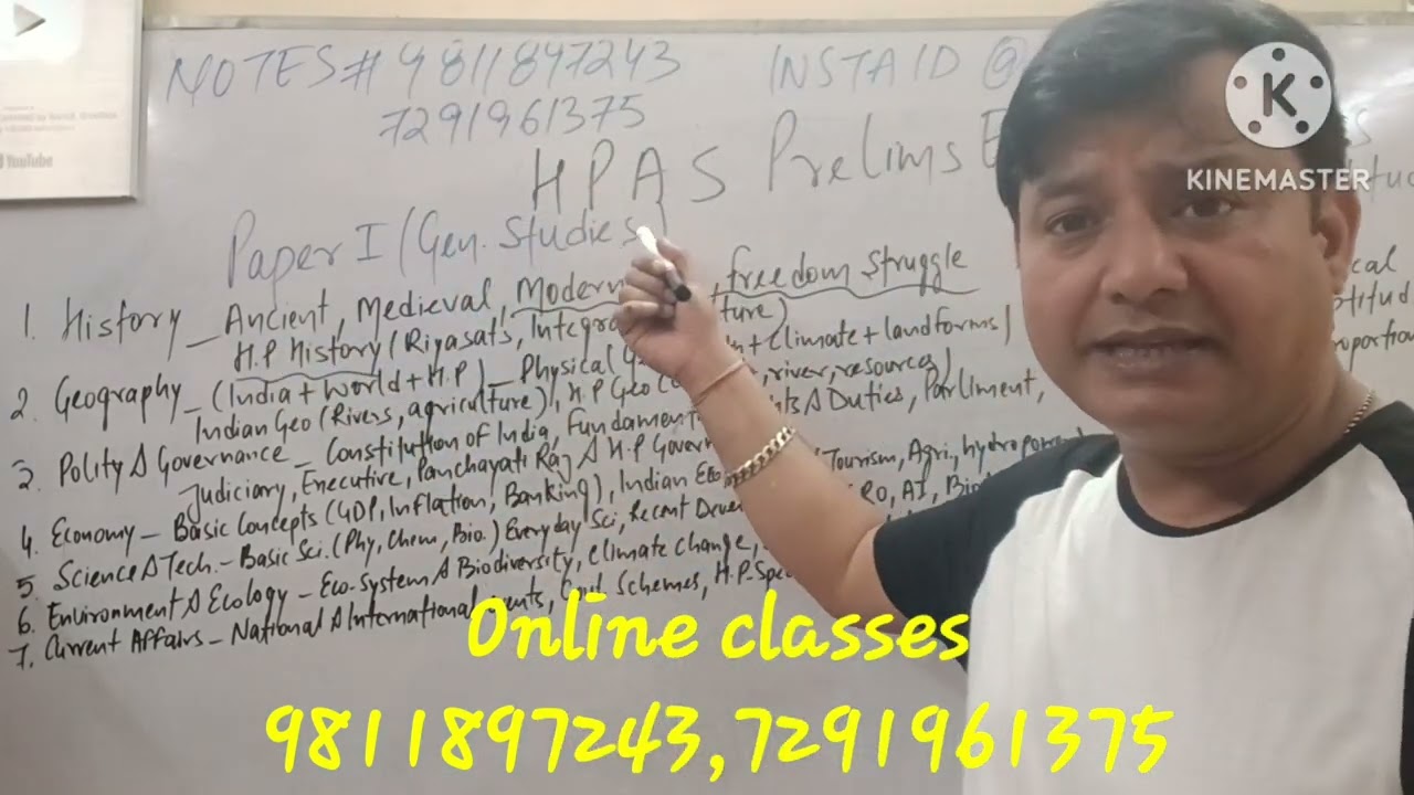HPAS Prelims syllabus complete detail