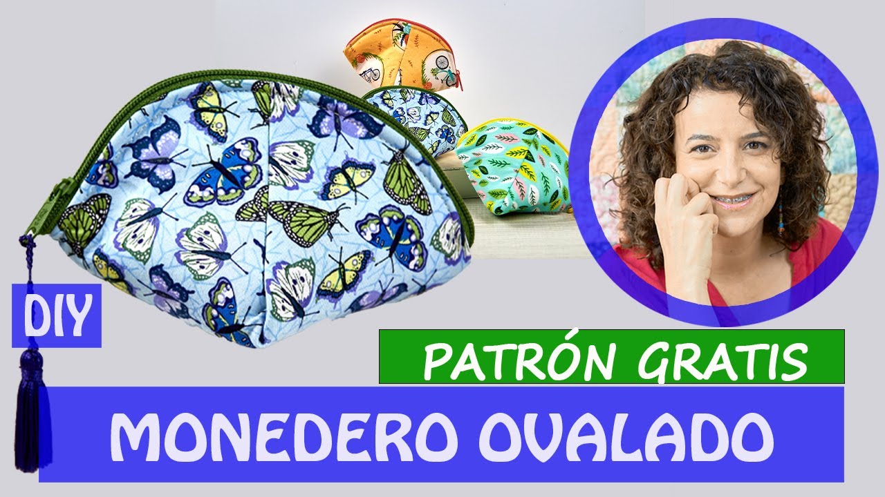 Cómo hacer 1 MONEDERO de TELA ovalado | (con CREMALLERA)