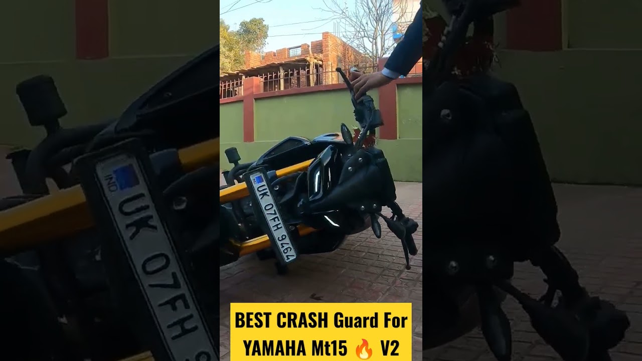 Best crash guard for yamaha mt 15 v2 🔥 #crashguard #modification #yamaha #mt15lover #mt15v2modified