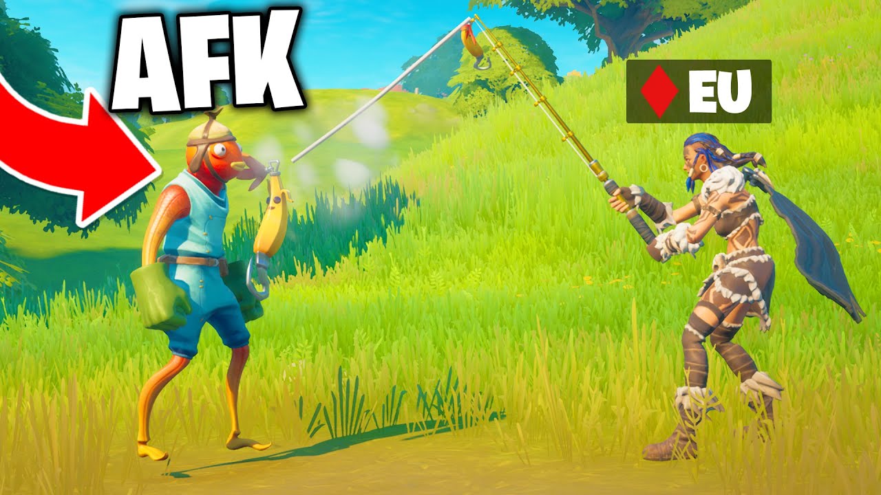 LEVEI UM AFK PARA A VITÓRIA NO FORTNITE!
