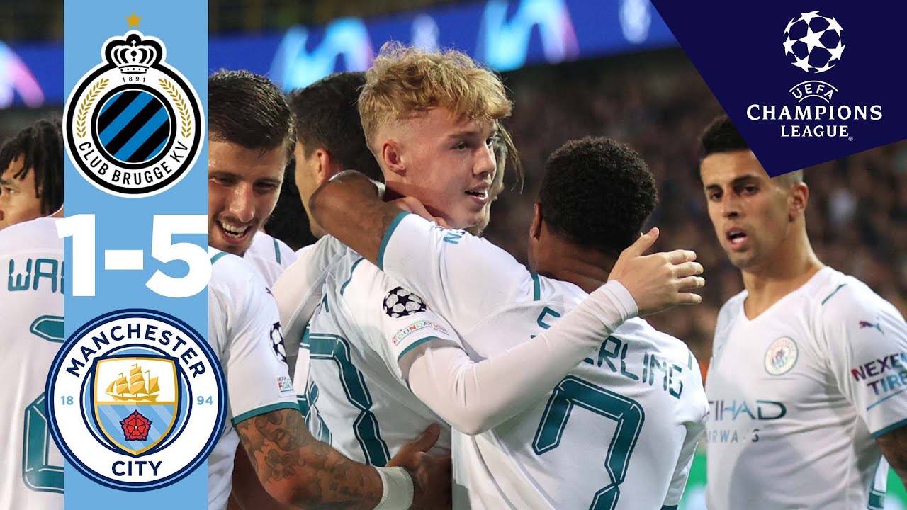 COLE PALMER'S FIRST CL GOAL! | Man City Highlights | Club Brugge 1-5 City